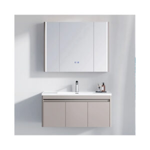 Meuble-de-salle-de-bain-suspendu-avec-lavabo-integre-3-PORTES-BATIPRO-PRESTIGE
