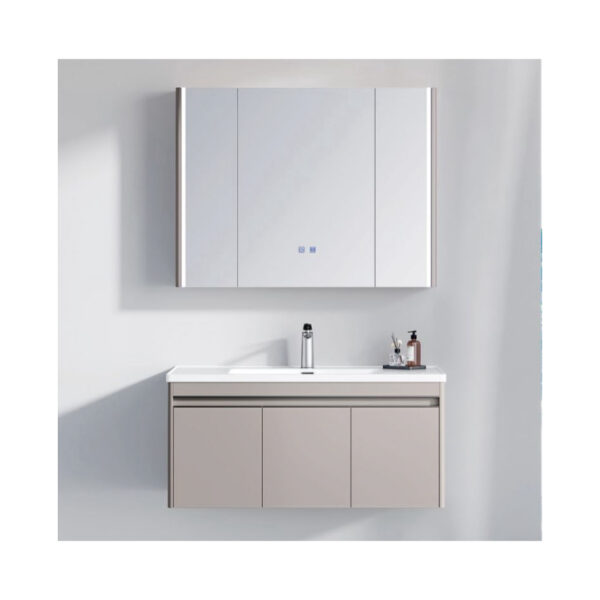 Meuble-de-salle-de-bain-suspendu-avec-lavabo-integre-3-PORTES-BATIPRO-PRESTIGE