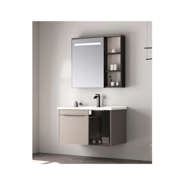 Meuble-de-salle-de-bain-suspendu-avec-lavabo-intégré--couleur-sombre-BATIPRO-PRESTIGE