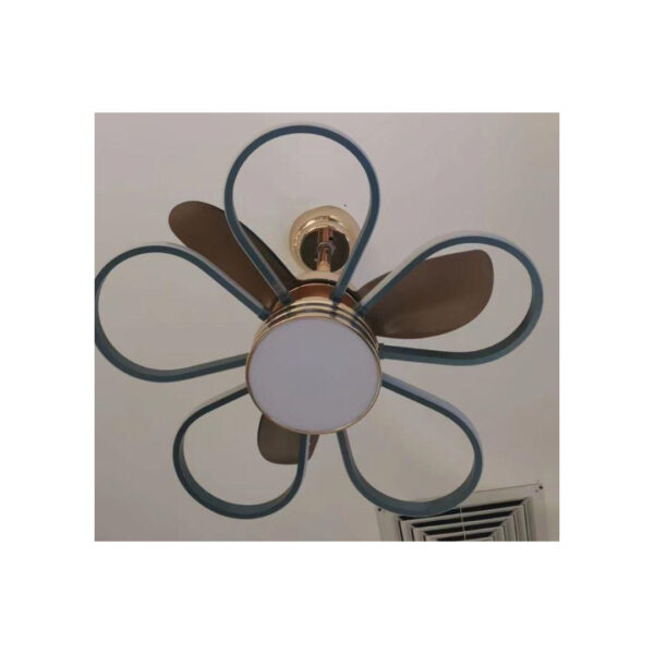 Ventilateur Plafonnier Floral LED 2-en-1